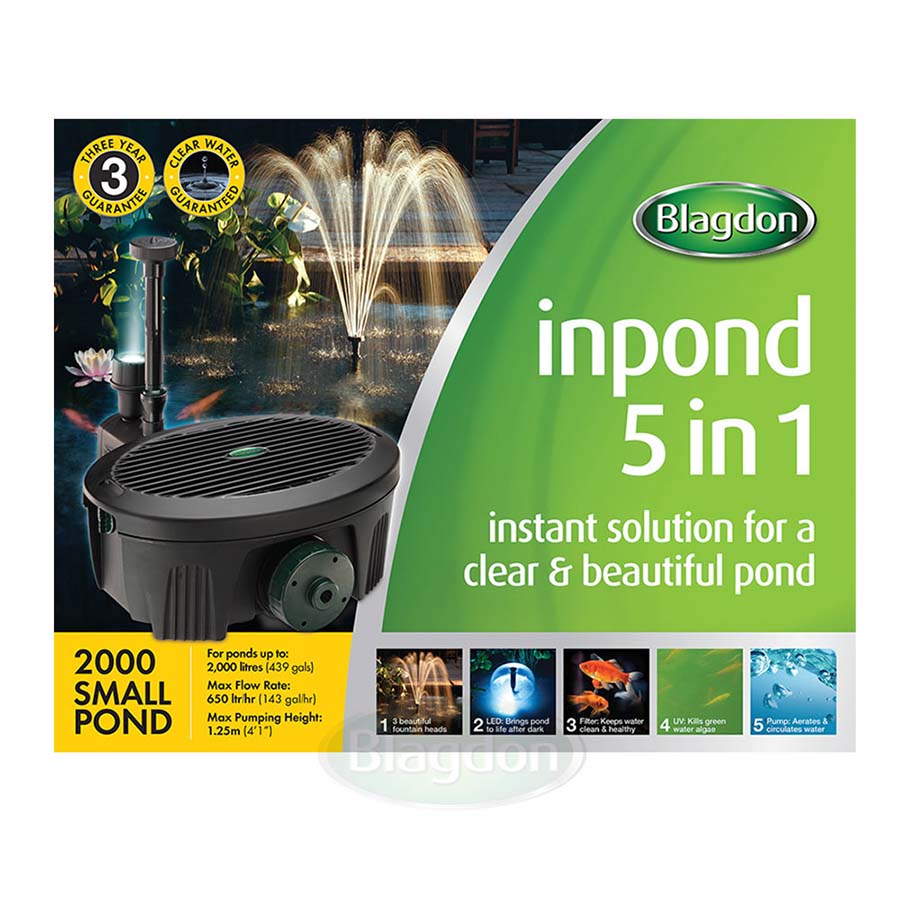 Blagdon Inpond 5 in 1 Pond Multi Filter 2000