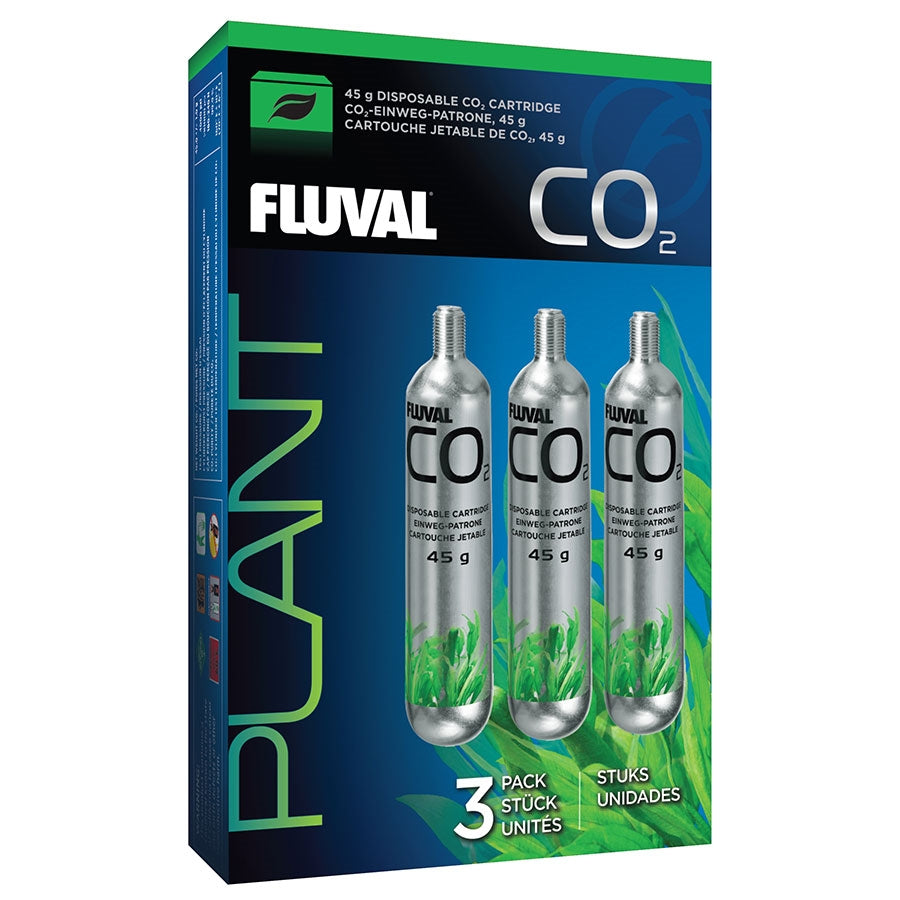 Fluval 3 Pack 45g Disposable CO2 Cartridges - In store pick up only