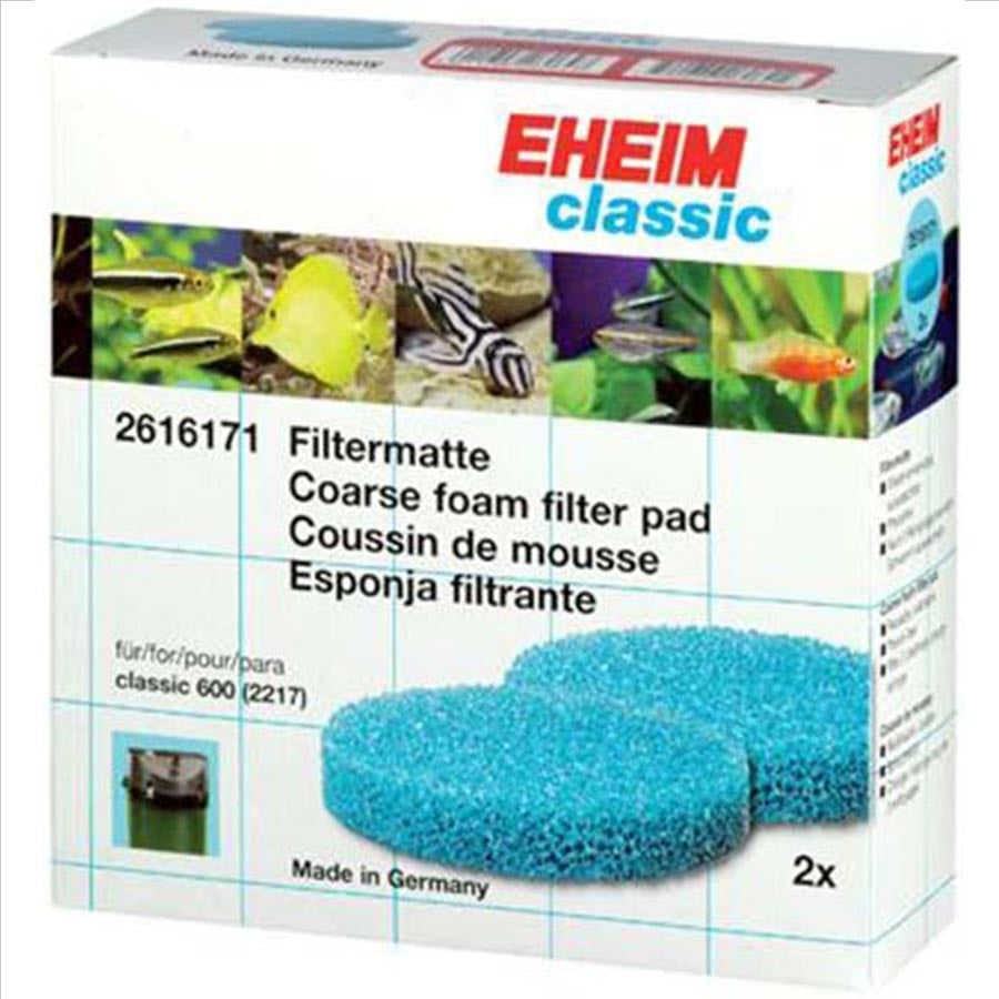 Eheim Classic 600 - 2217 Foam Filter Pad 2 Pack