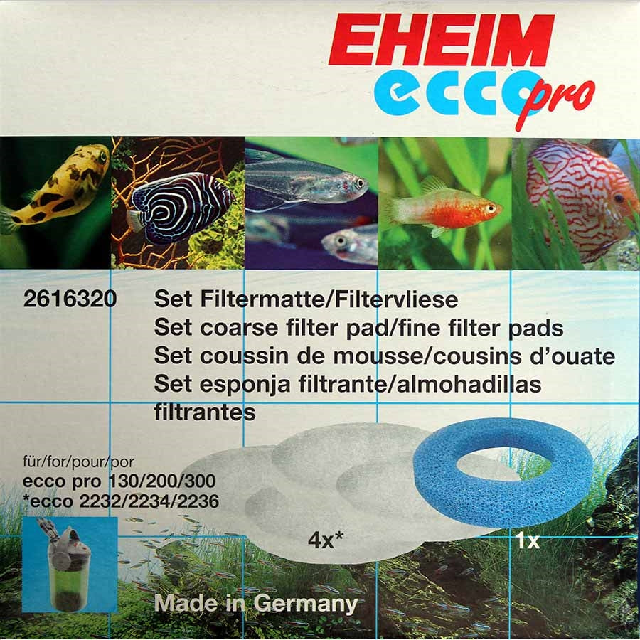 Eheim Ecco Pro 130, 200, 300 Filter Pad Pack Set 2032, 2034, 2036