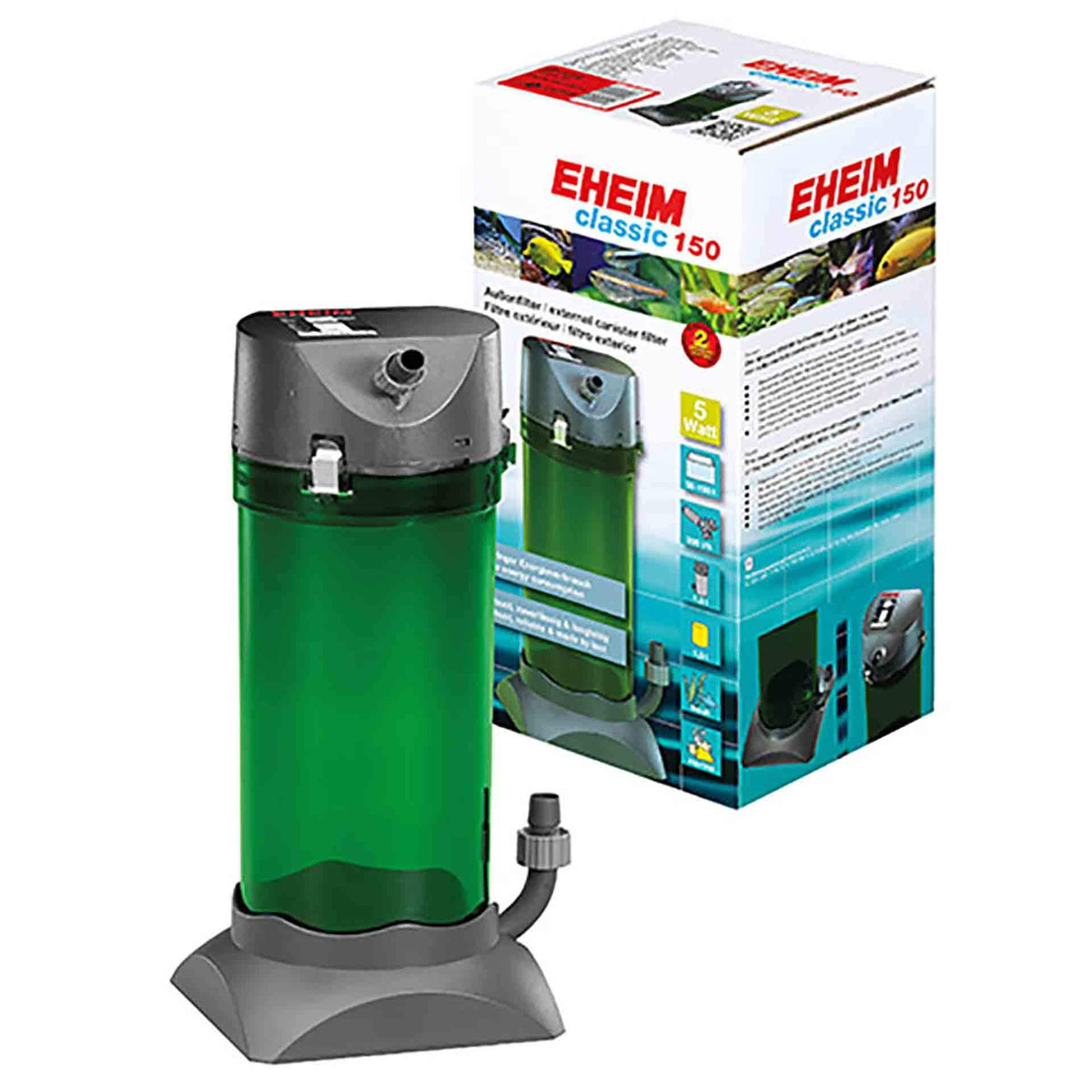 Eheim Classic 150 - 2211 (With Sponge and Bio Media) Canister Filter