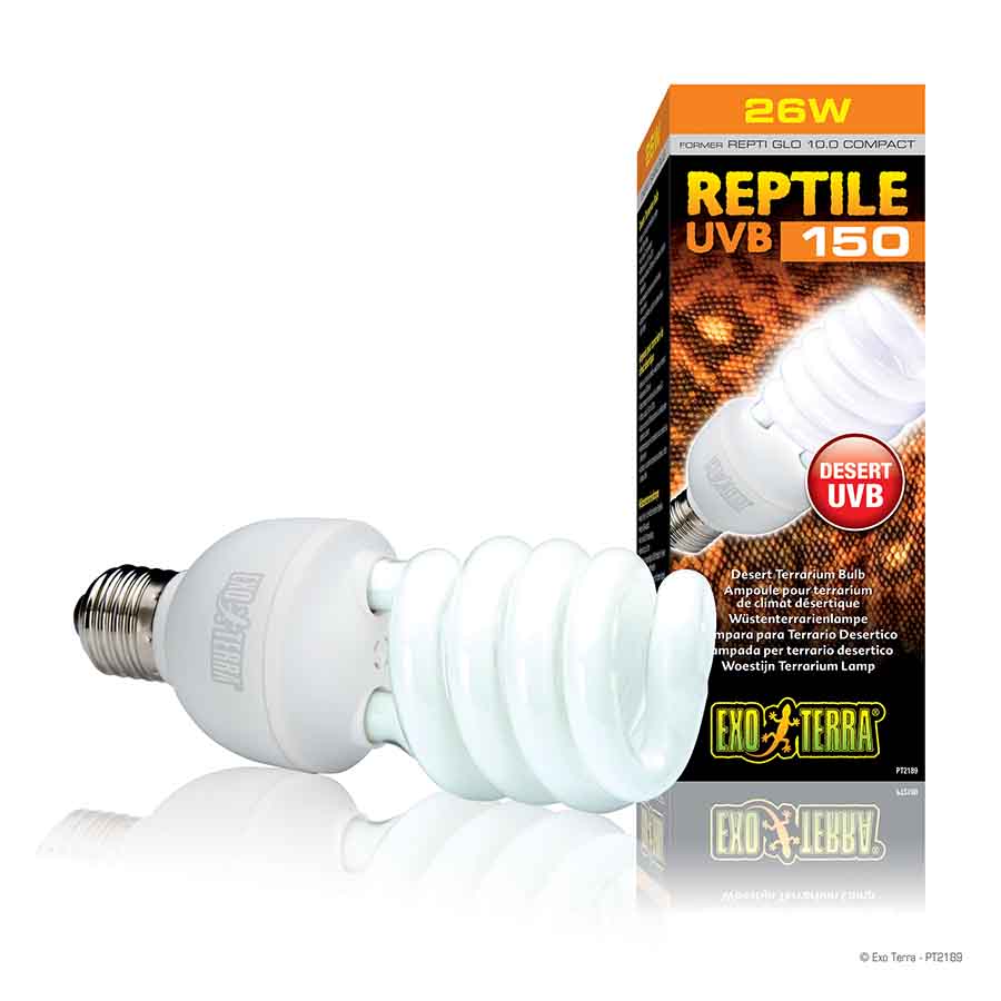 Exo Terra Reptile UVB 150 Repti Glo 10.0 Compact Fluorescent 25w Tropical - PT2189