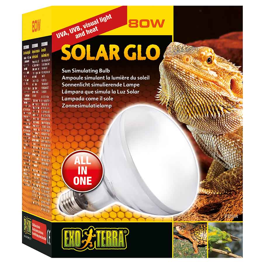 Exo Terra Solar Glo Self Ballasted UV Heat Lamp 80w - PT2334