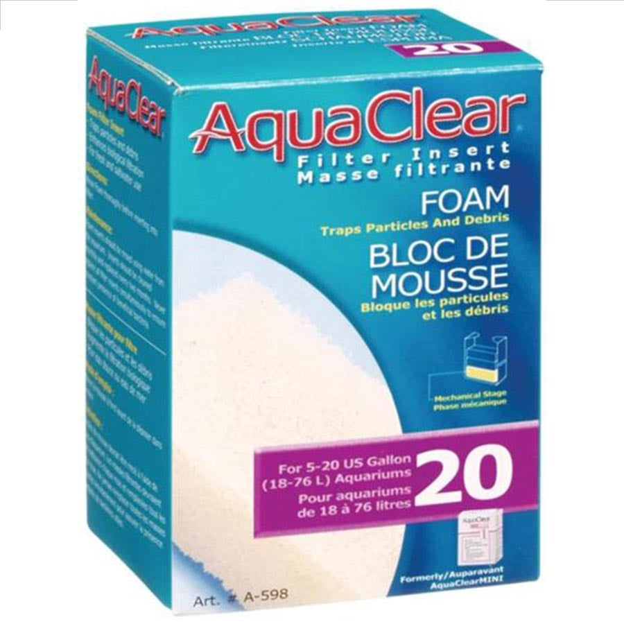 AquaClear 20 Replacement Foam Sponge Block