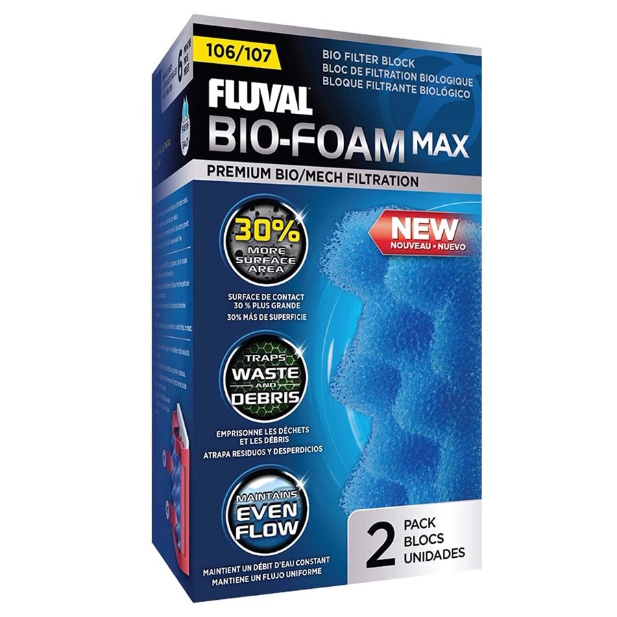 Fluval Bio-Foam Max 2 Pack Bio Foam for 106/107 Canister Filters