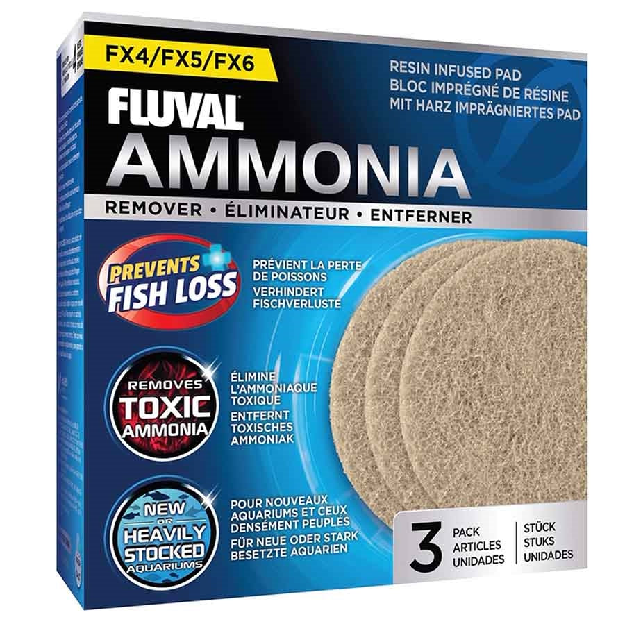 Fluval Ammonia Remover 3 Pack Pad Foam for FX4, FX5 and FX6 Canister Filters