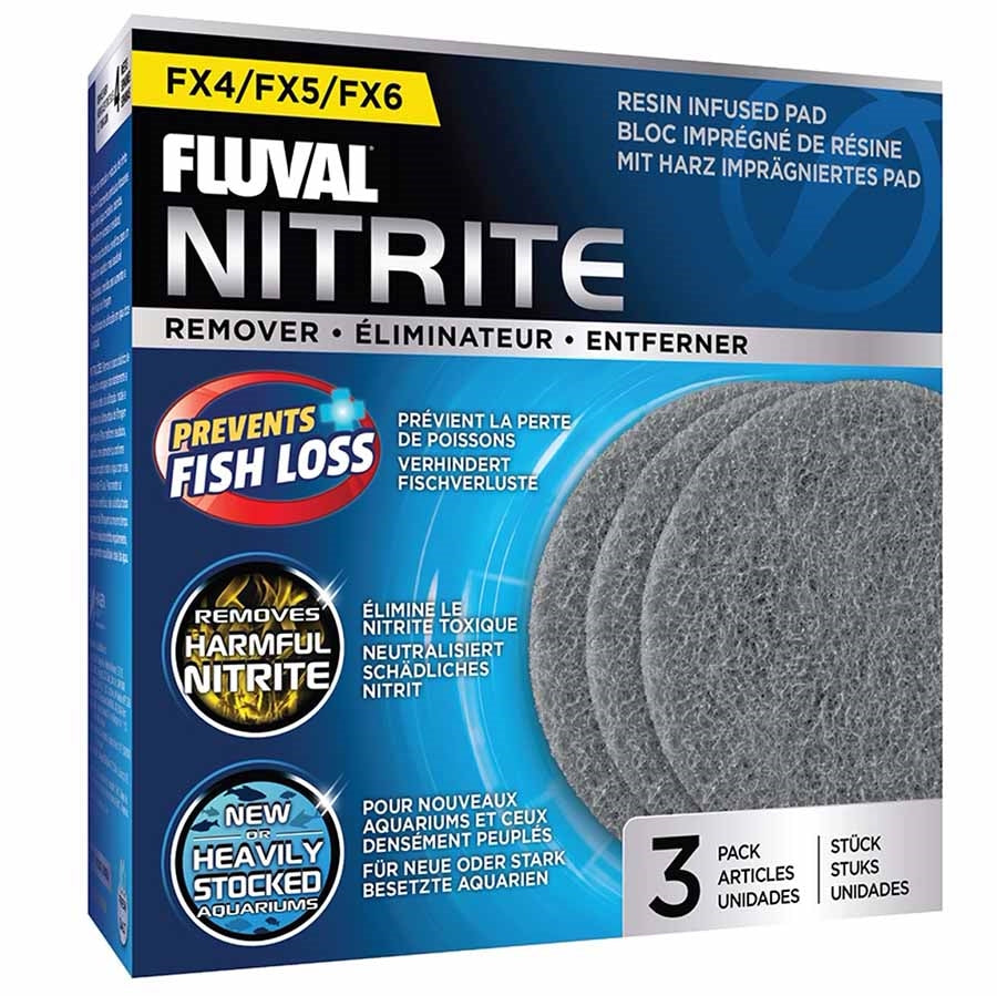 Fluval Nitrite Remover 3 Pack Pad Foam for FX4, FX5 and FX6 Canister Filters