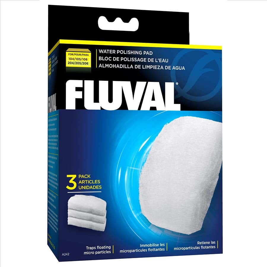 Fluval 106 206 Fine Polishing Pad - 3 Pack