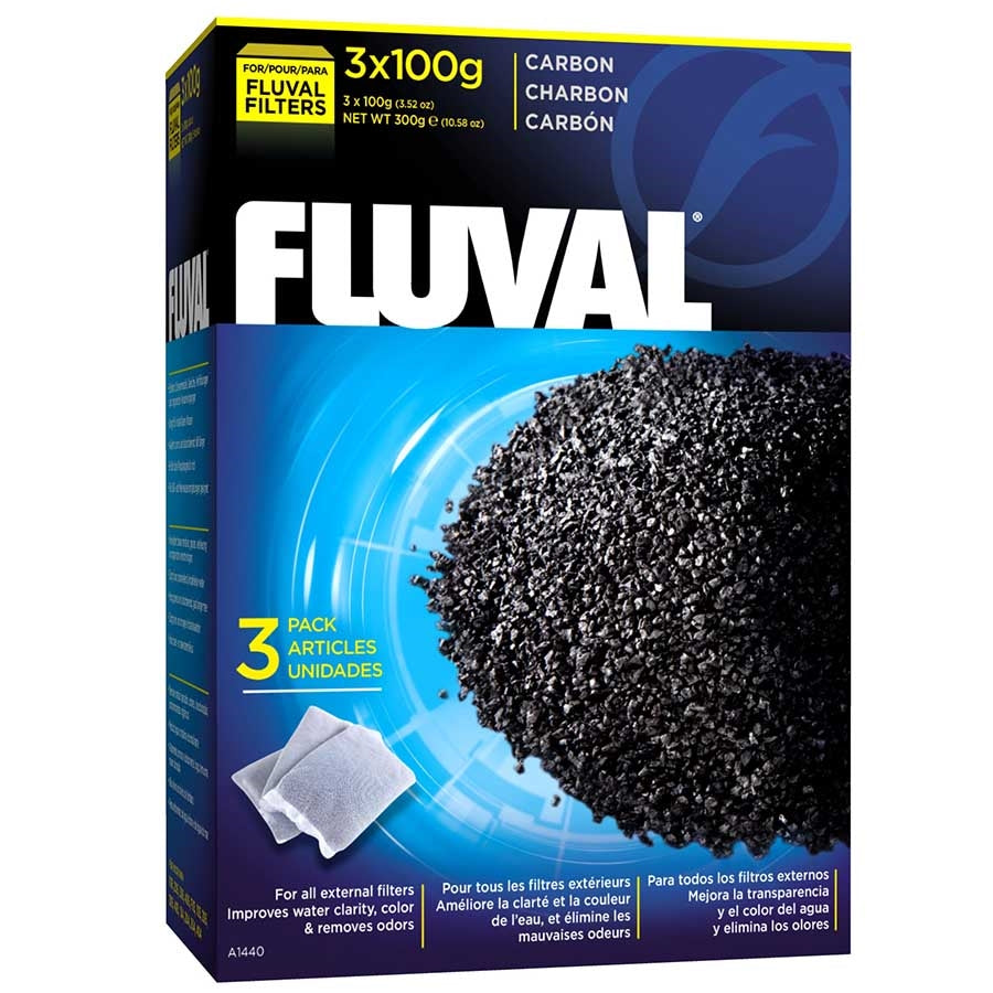 Fluval Carbon - 3 x 100g bags