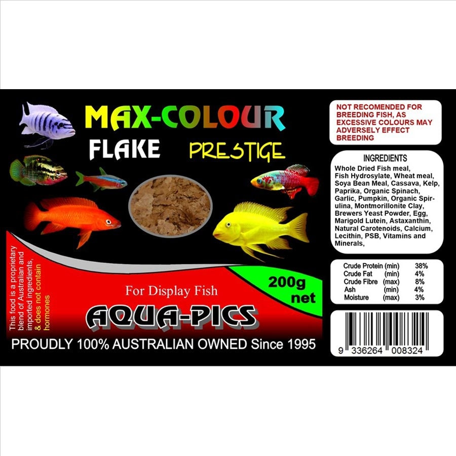 Aqua-Pics Max Colour Flake Food 200g