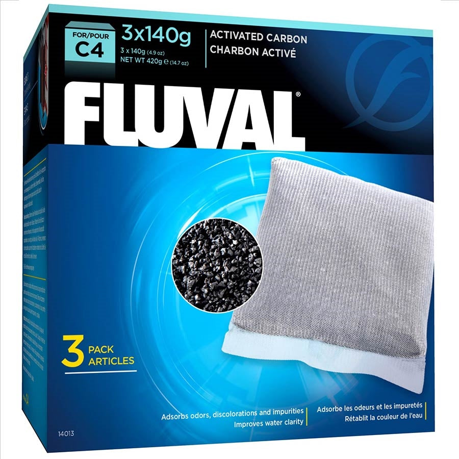 Fluval C4 Activated Carbon - Pack of 3