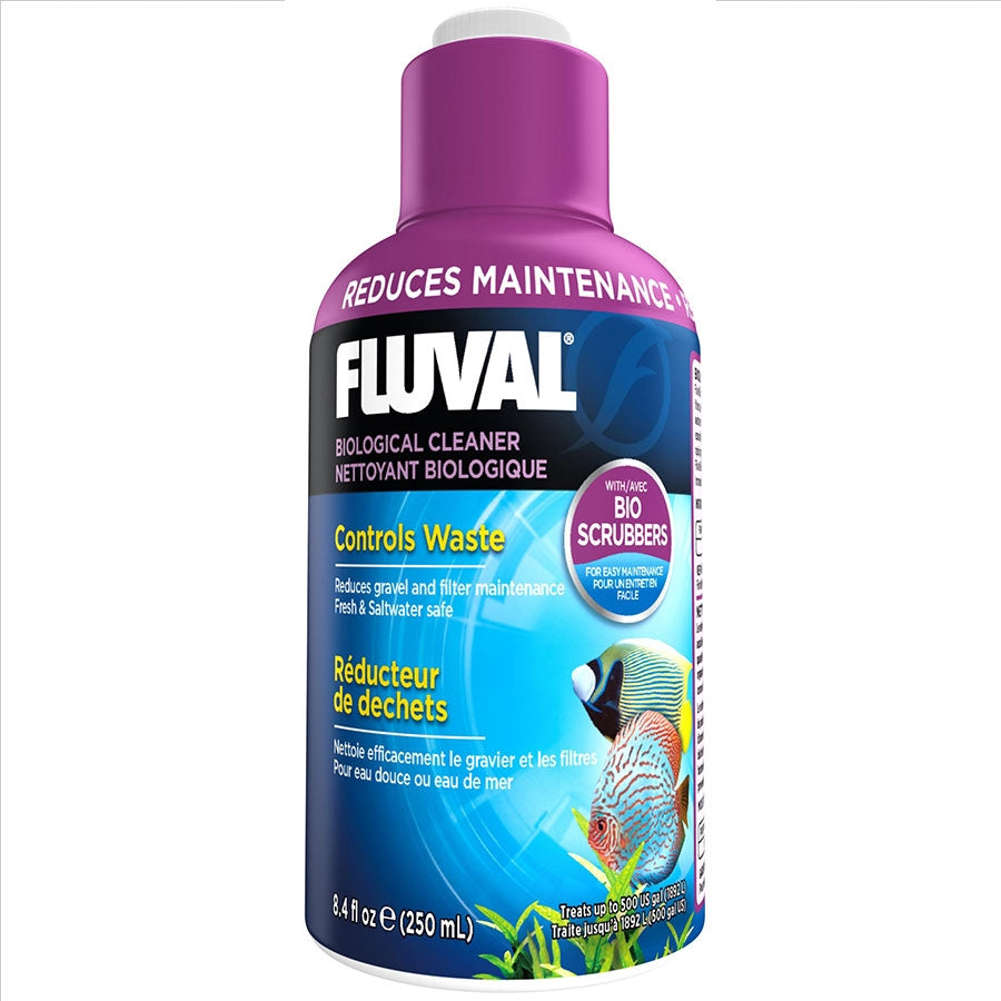 Fluval Biological Aquarium Cleaner 250ml - Cleans Waste Buildup