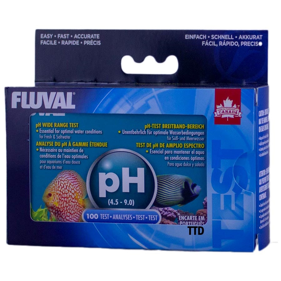 Fluval Wide Range pH Test Kit (100 tests) Ph4.5-9 Range