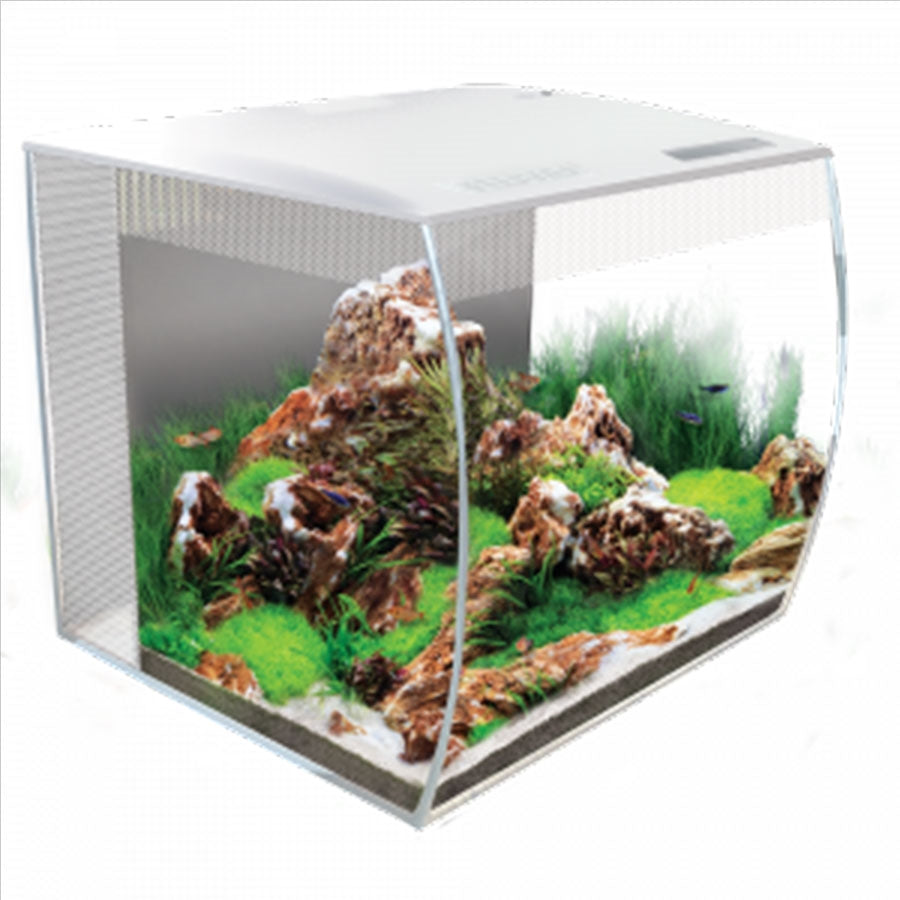 Fluval Flex 34l White Aquarium Plug and Play with Remote Light