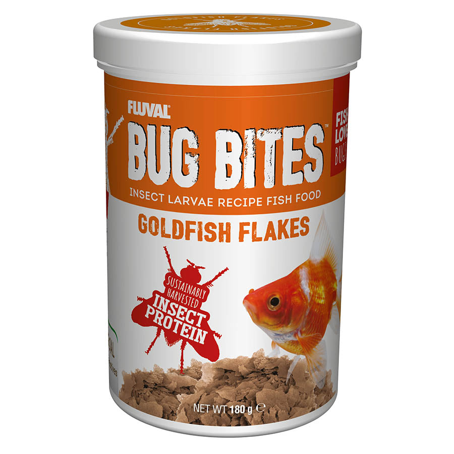 Fluval 180g Bug Bites Goldfish Flakes Fish Food