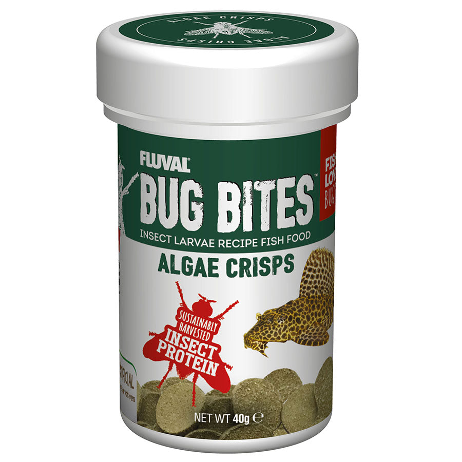 Fluval 40g Bug Bites Algae Wafers Fish Food