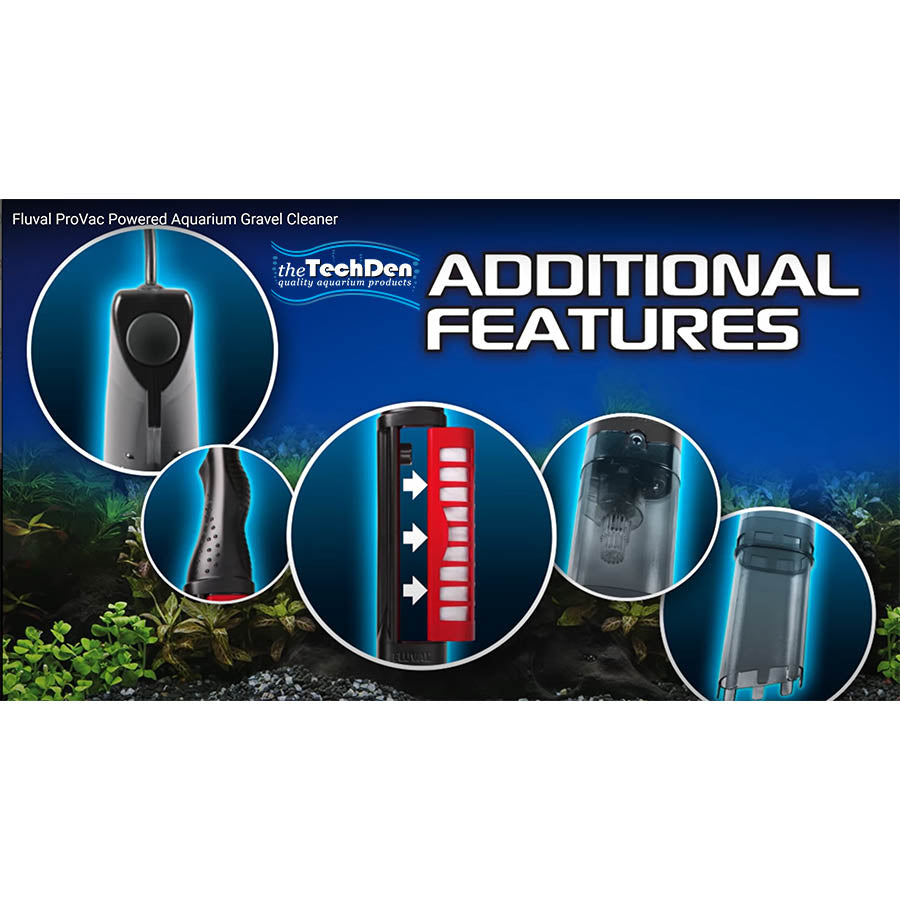 Fluval ProVac Powered Aquarium Gravel Cleaner Vacuum