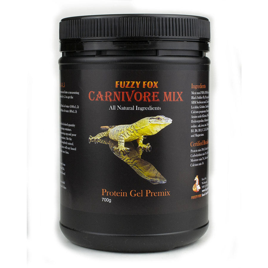 Fuzzy Fox Carnivore Gel Pre-Mix 700g - Reptile Food