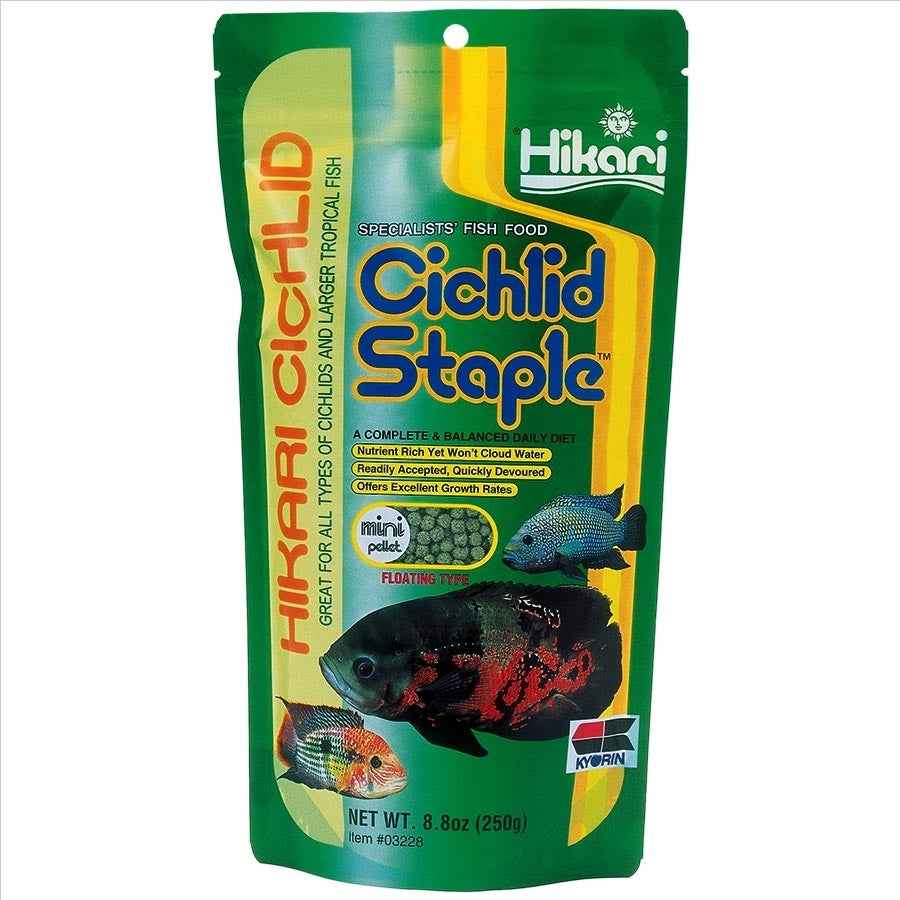 Hikari Cichlid Staple Mini Pellet 250g - 3-3.4mm Pellet