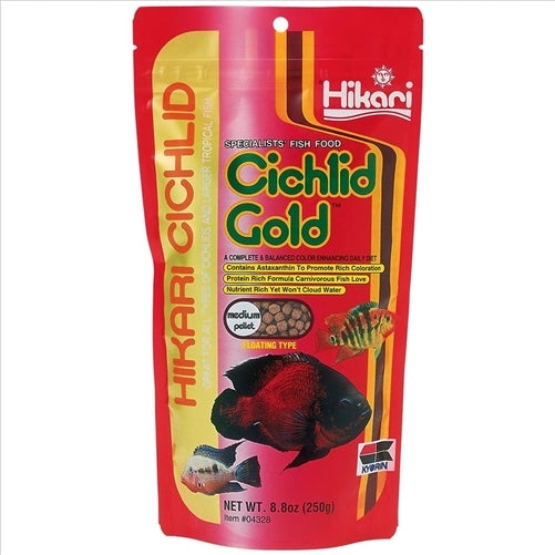 Hikari Cichlid Gold Medium Pellet 250g - 4.8-5.3mm pellet