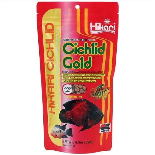 Hikari Cichlid Gold Large Pellet 250g - 7.2-8.2mm pellet