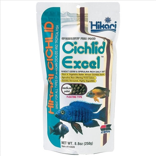 Hikari Cichlid Excel Medium Pellet 250g 5-6mm Pellet