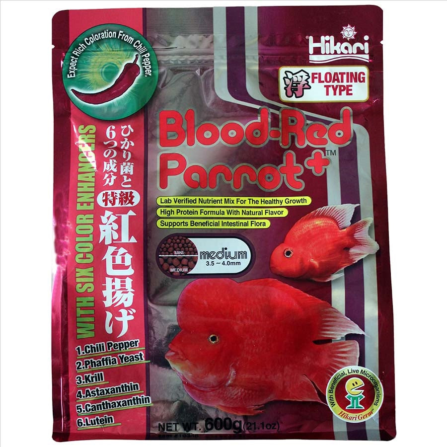 Hikari Blood Red Parrot Plus Medium 600g