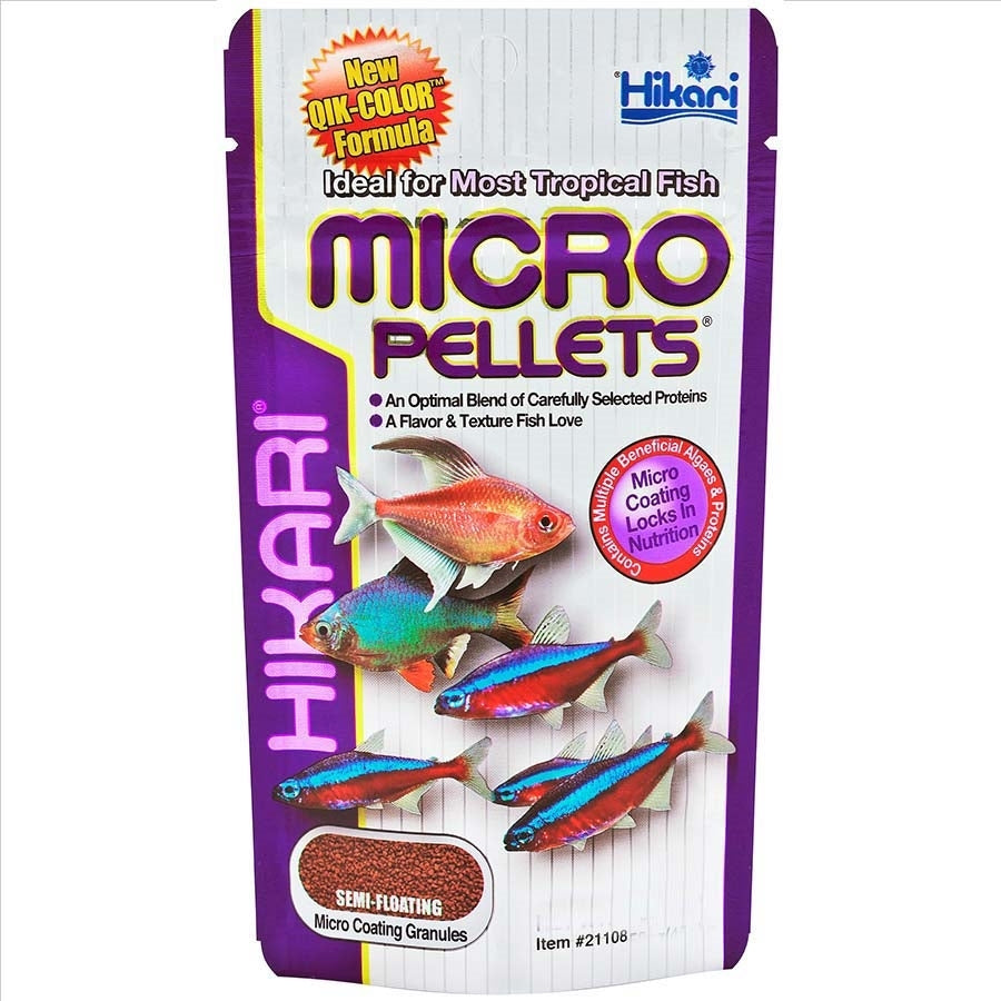 Hikari Tropical Micro Pellets 22g With Qik Colour