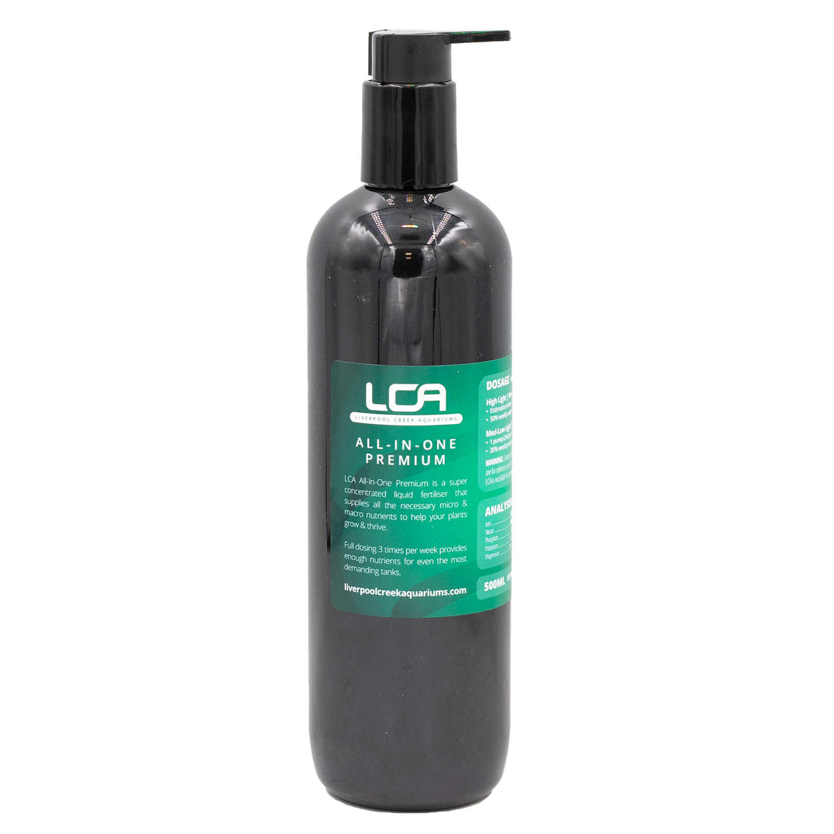 LCA All in One 500ml Premium Liquid Fertiliser - Liverpool Creek Aquariums