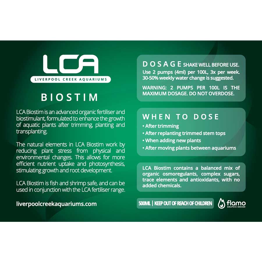 LCA Biostim 500ml Premium Liquid Fertiliser - Liverpool Creek Aquariums