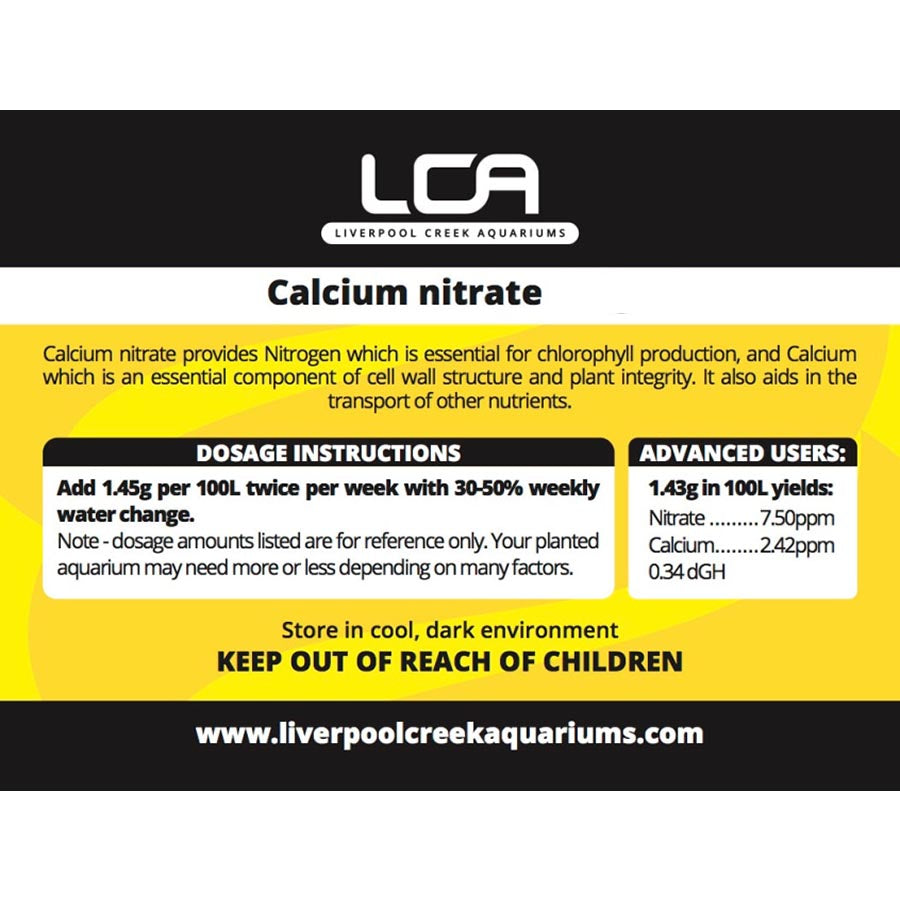 LCA Calcium Nitrate 500g Plant Fertiliser - Liverpool Creek Aquariums