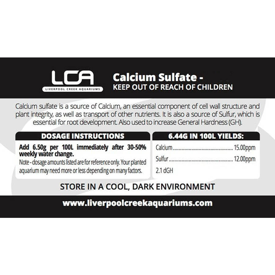 LCA Calcium Sulphate 500g Plant Fertiliser - Liverpool Creek Aquariums