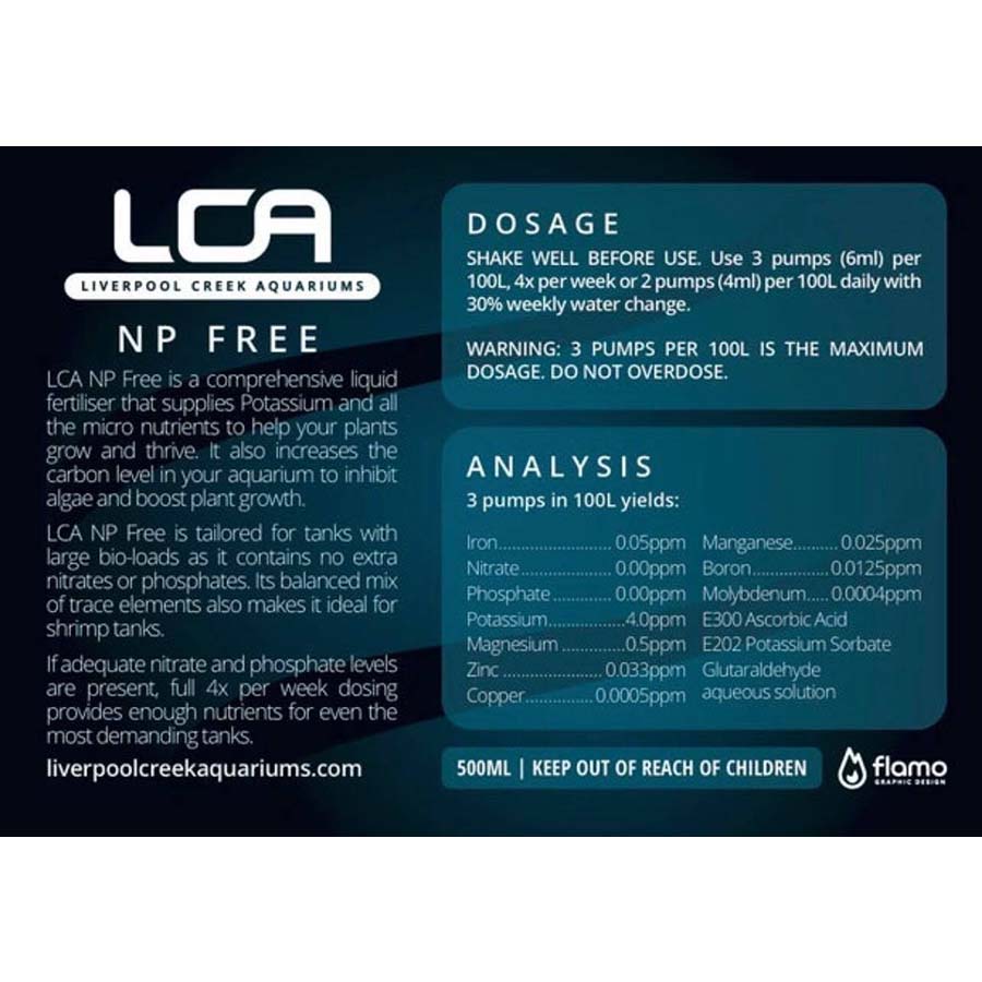 LCA NP Free 250ml Liquid Fertiliser - Liverpool Creek Aquariums