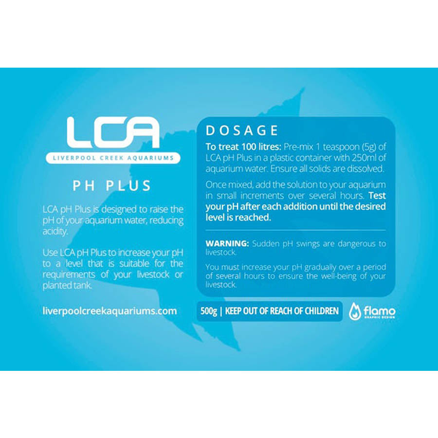 LCA Ph Plus Powder Water Treatments 500g - Liverpool Creek Aquariums