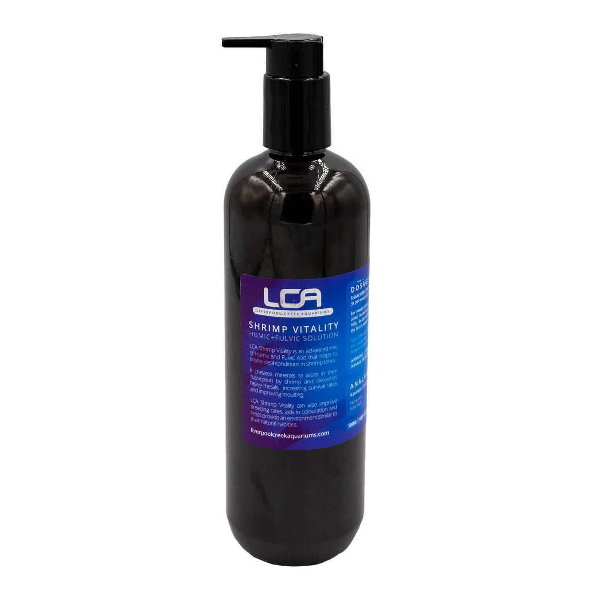LCA Shrimp Vitality 500ml Humic + Fulvic Solution - Liverpool Creek Aquariums