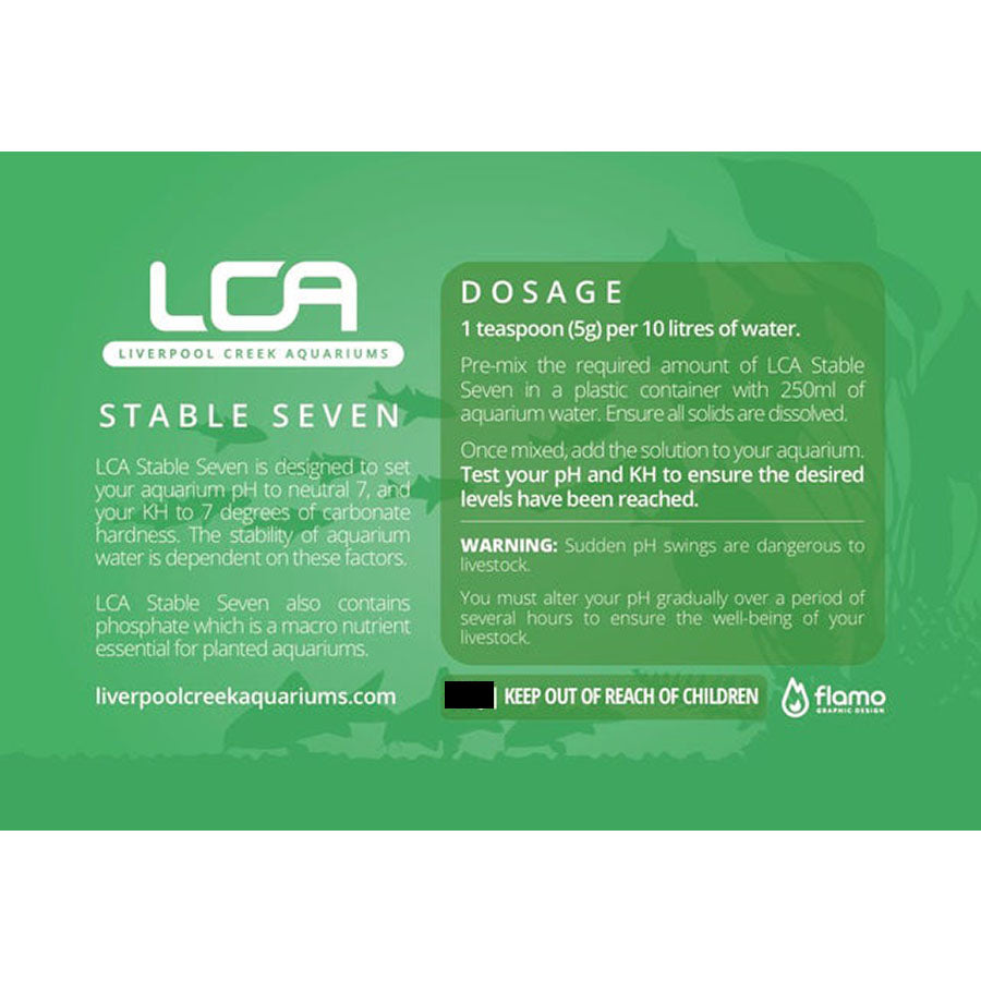 LCA Stable Seven Powder Water Treatments 250g - Liverpool Creek Aquariums