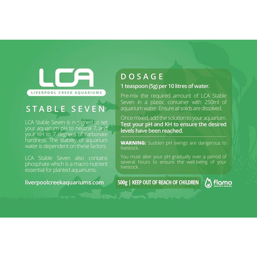 LCA Stable Seven Powder Water Treatments 500g - Liverpool Creek Aquariums