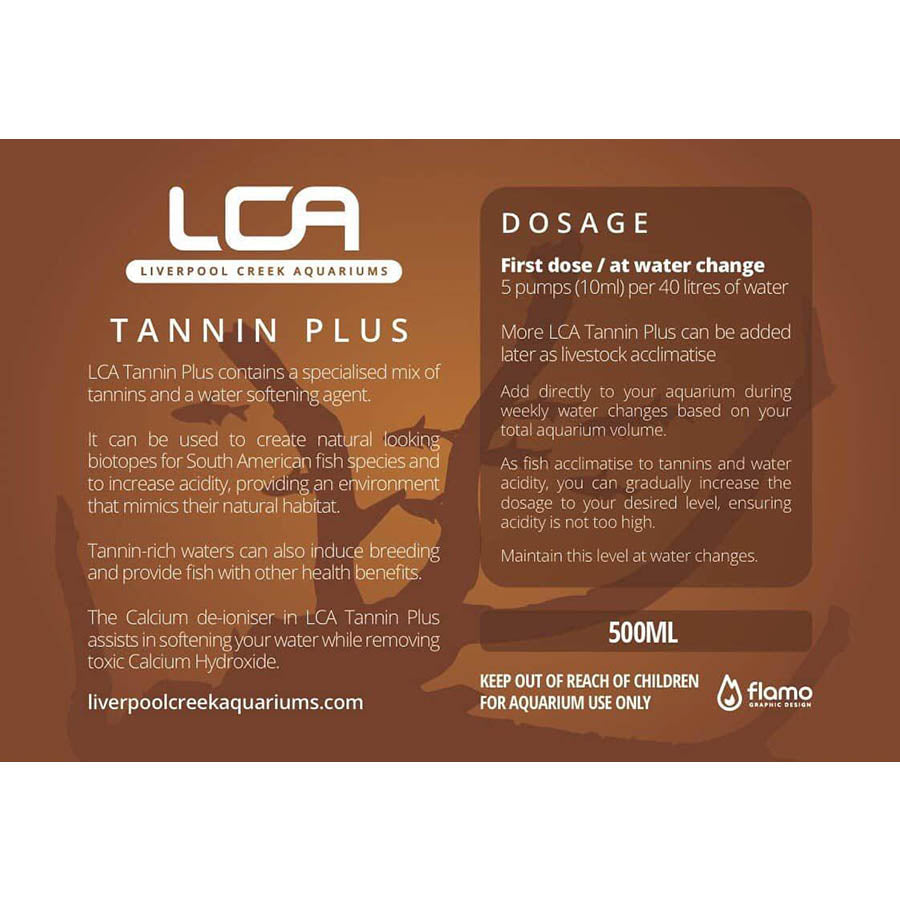 LCA Tannin Plus 500ml - Black Water Conditioner - Liverpool Creek Aquariums