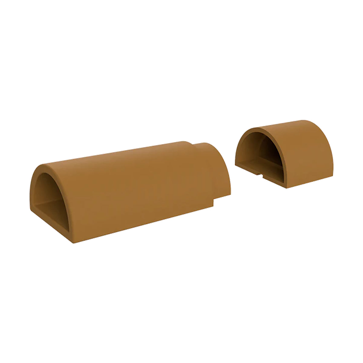 EzyCaves Light Brown D-Shape 10 Pack