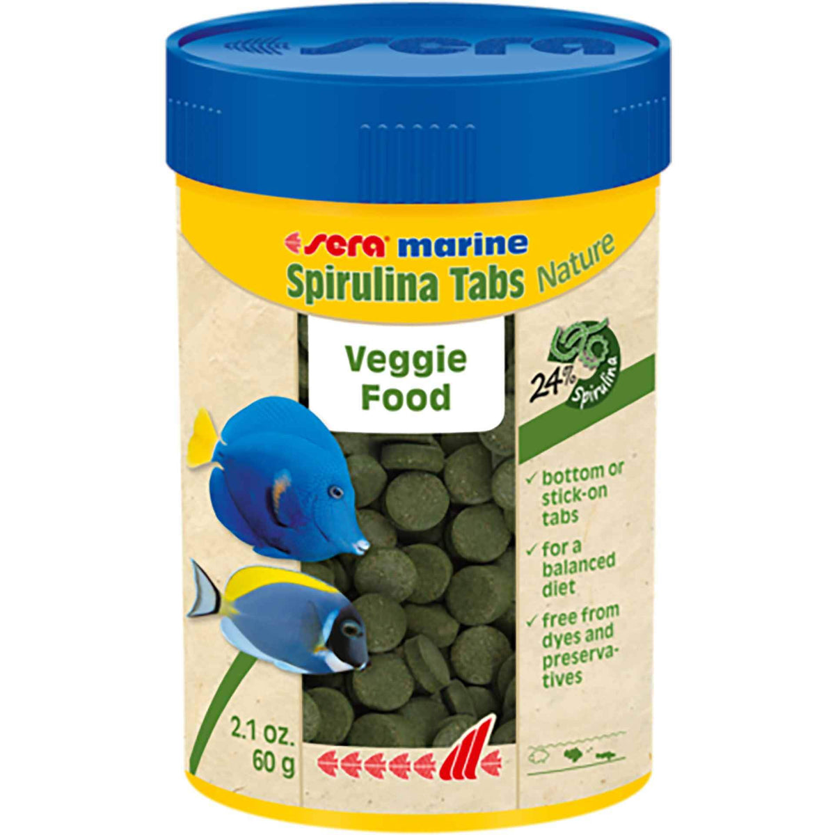 Sera Nature Marine Spirulina Tablets 60g - 100ml