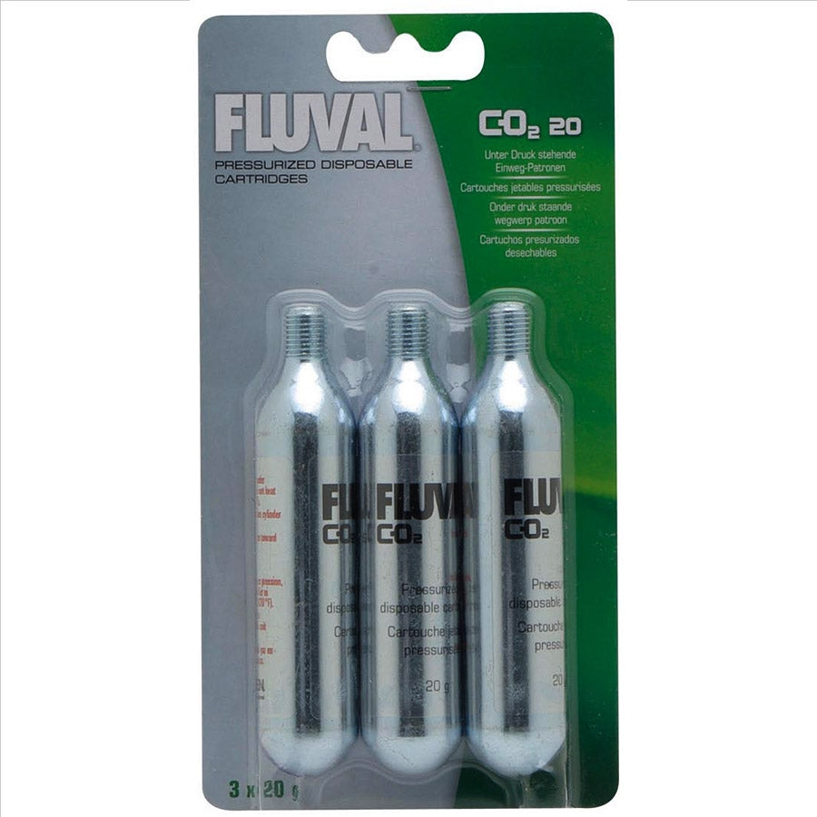 Fluval Mini 20g CO2 Replacement Cartridges x 3