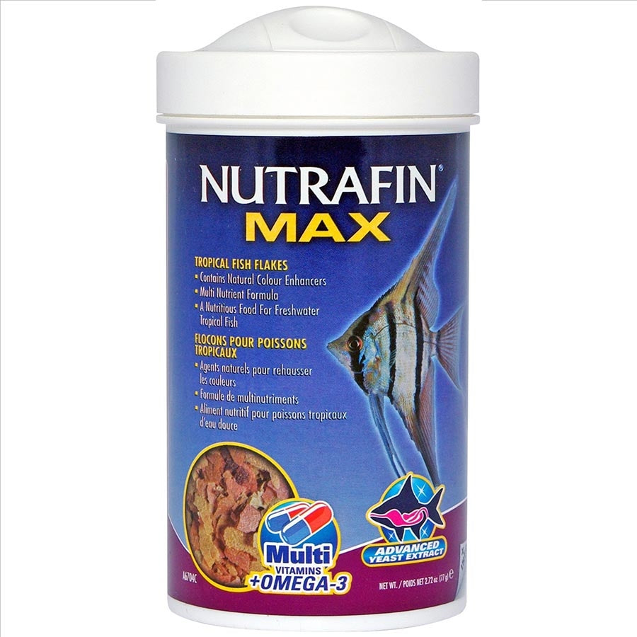 Nutrafin Max Tropical Fish Food Flakes 77g