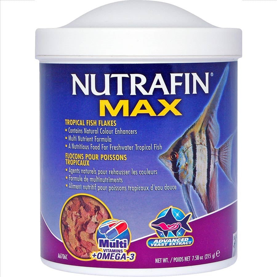 Nutrafin Max Tropical Fish Food Flakes 215g