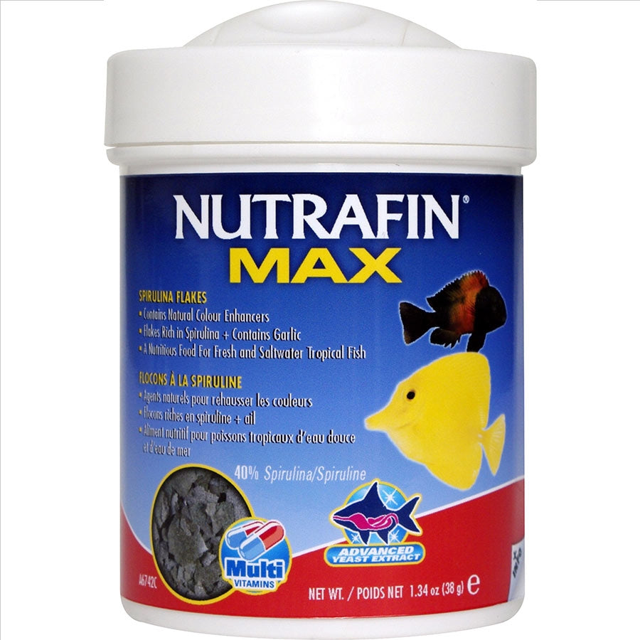 Nutrafin Max Spirulina Flakes 38g Fish Food