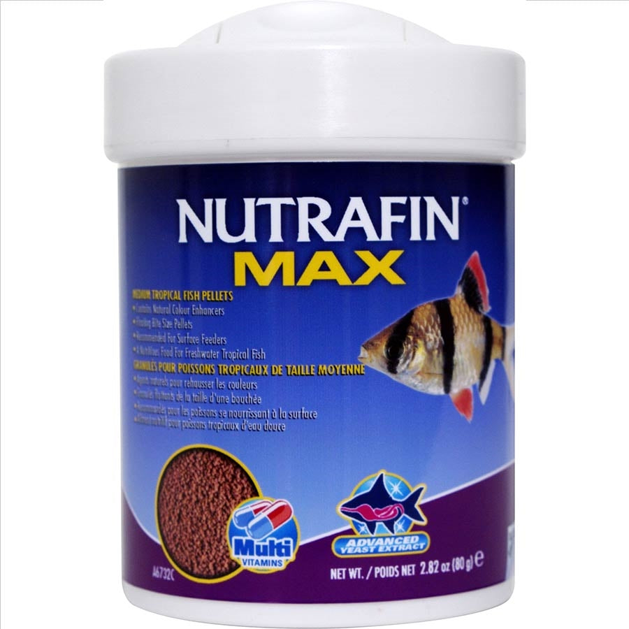 Nutrafin Max Medium Tropical Fish Pellets 80g Floating