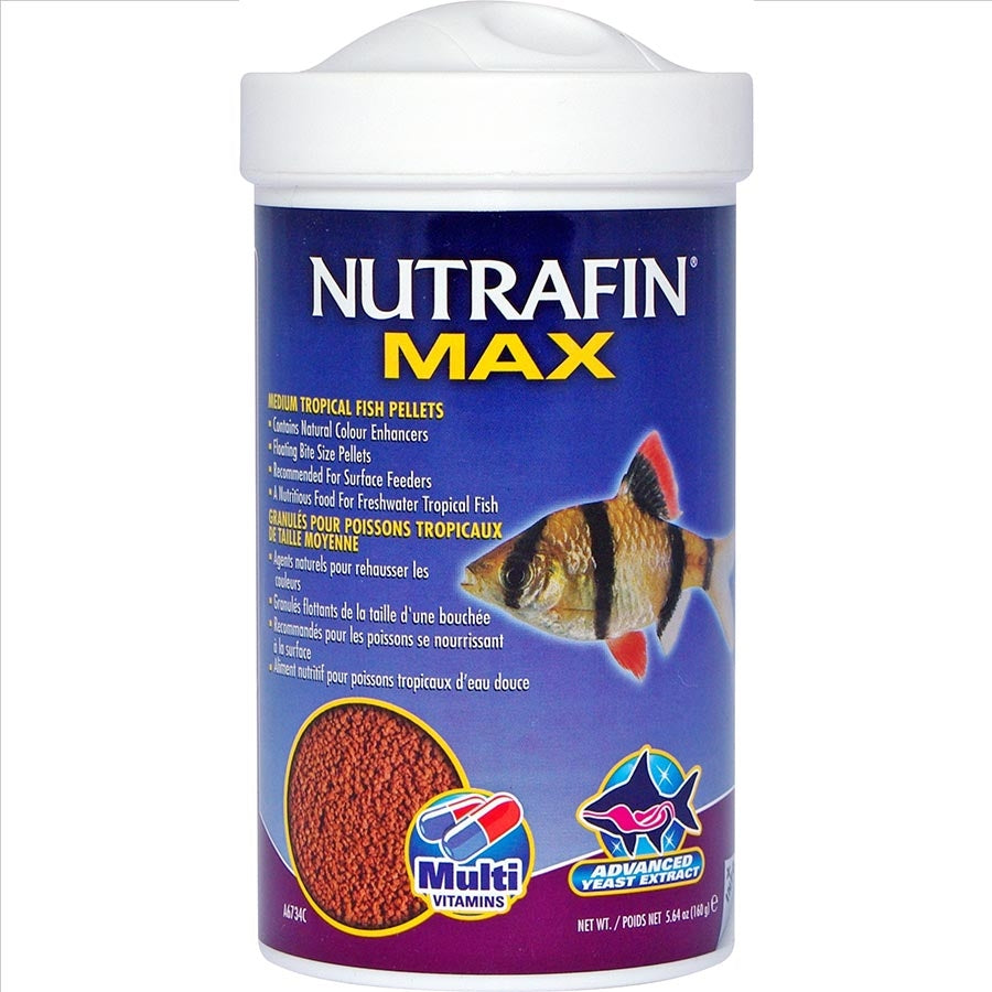 Nutrafin Max Medium Tropical Fish Pellets 160g Floating