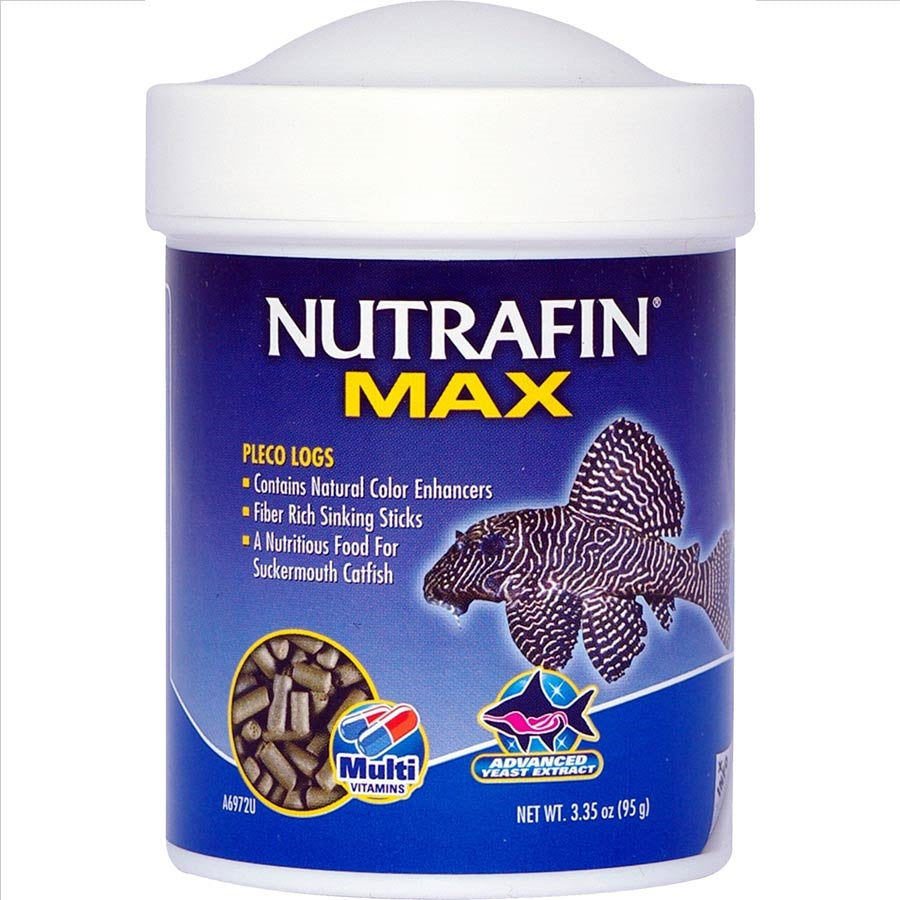 Nutrafin Max Pleco Algae Logs 95g Catfish Food