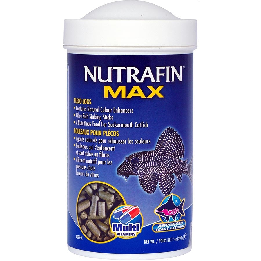Nutrafin Max Pleco Algae Logs 200g Catfish Food