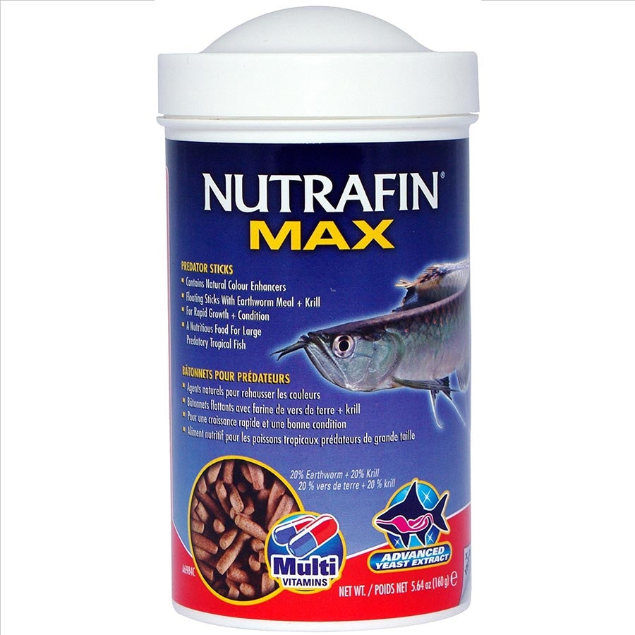 Nutrafin Max Predator Sticks 160g Fish Food