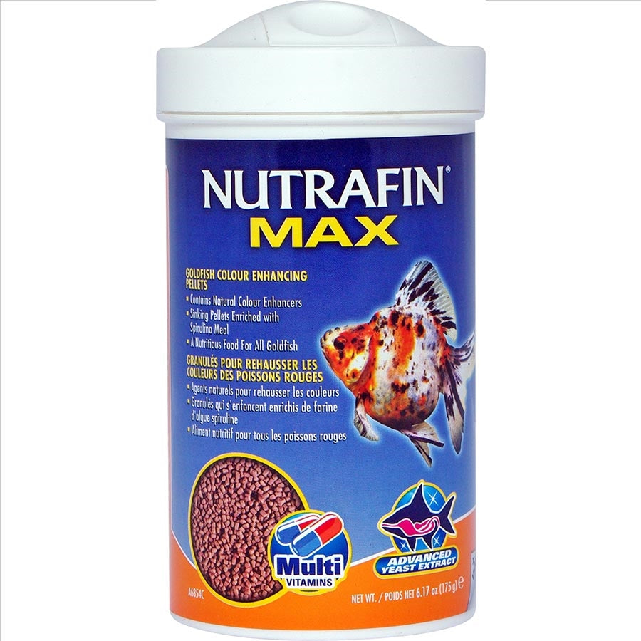 Nutrafin Max Goldfish Colour Enhancing Pellet 175g Fish Food